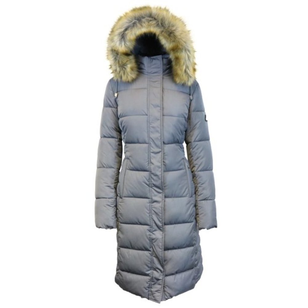 Grey Hooded Parka
